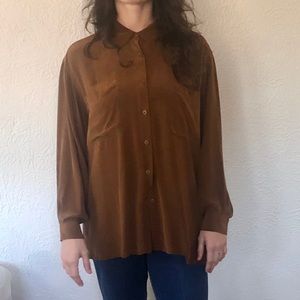 Jones New York 100% Silk button up blouse